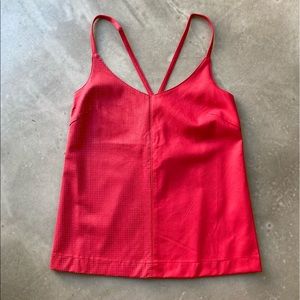 Faux Leather ASOS Top w/ Mesh Detail